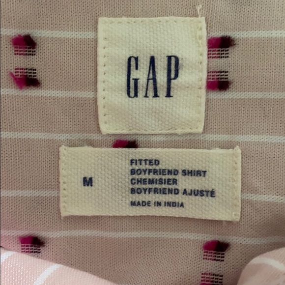Pink Gap fitted boyfriend shirt - Picture 6 of 7